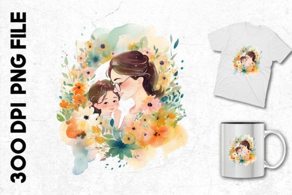 Download Abstract Design of a Mom and Her Child - Abstract design Collection