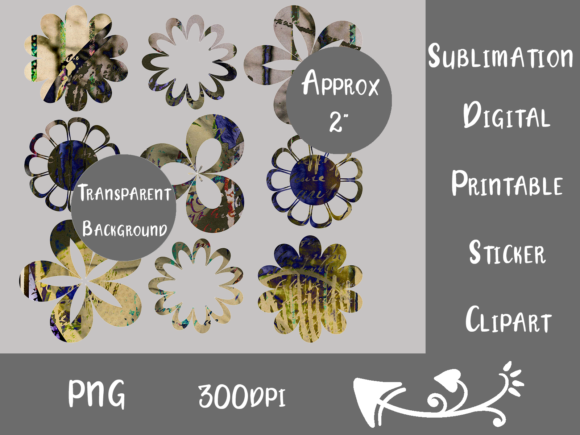 Download Neutral Tones Collage Sublimation Flower - Sublimation Collection