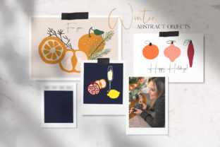 Download Winter Abstract Illustrations Set - Abstract illustrations Collection