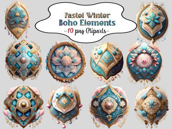 Download Pastel Winter Boho Elements Sublimation - Sublimation Collection