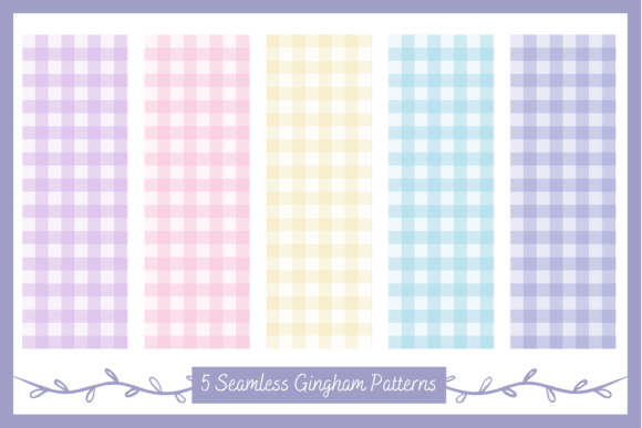 Download Cute Gingham Patterns with Pastel Colors - Pattern Collection