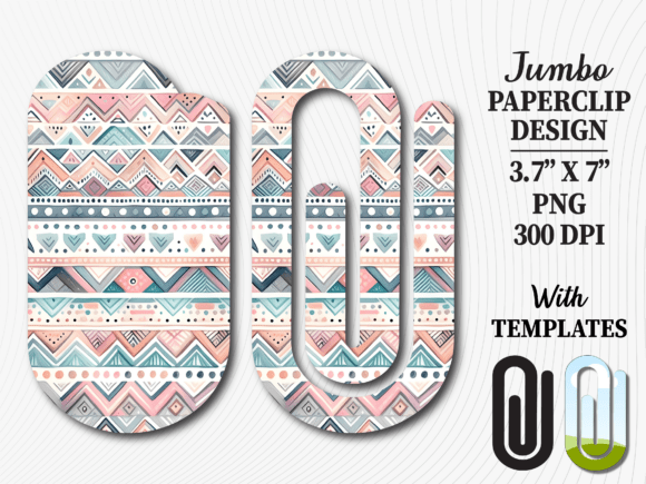 Download Boho Tribal Pattern Jumbo Paperclip PNG - Pattern Collection