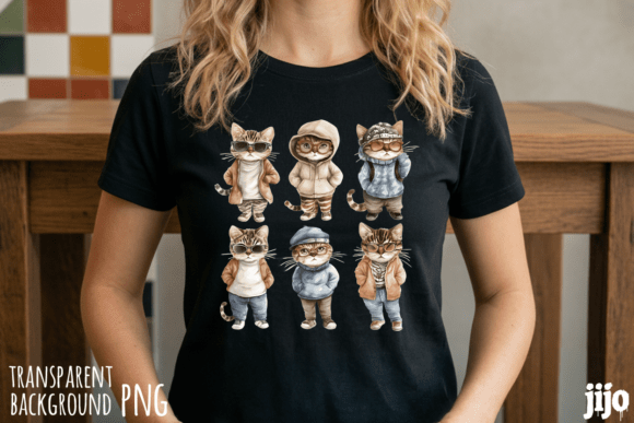 Download Cat Hipster Fashion Cute PNG - Hipster fashion Collection