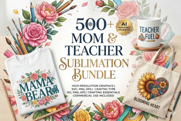 Download 500+ Mom &amp; Teacher Sublimation Bundle - Sublimation Collection